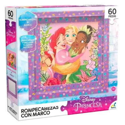 Rompecabezas infantil con marco princesas de 60 piezas