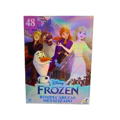 Rompecabezas metalizado Frozen Disney de 48 piezas
