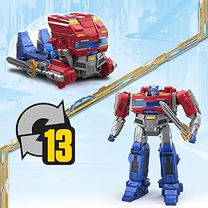 Figura de acción transformers one power flip optimus prime orion pax